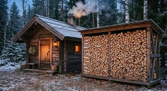 Укладка дров в Новороссийске, улица Садовая, 2